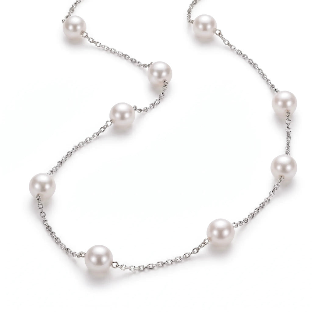 Pearl Station Necklace