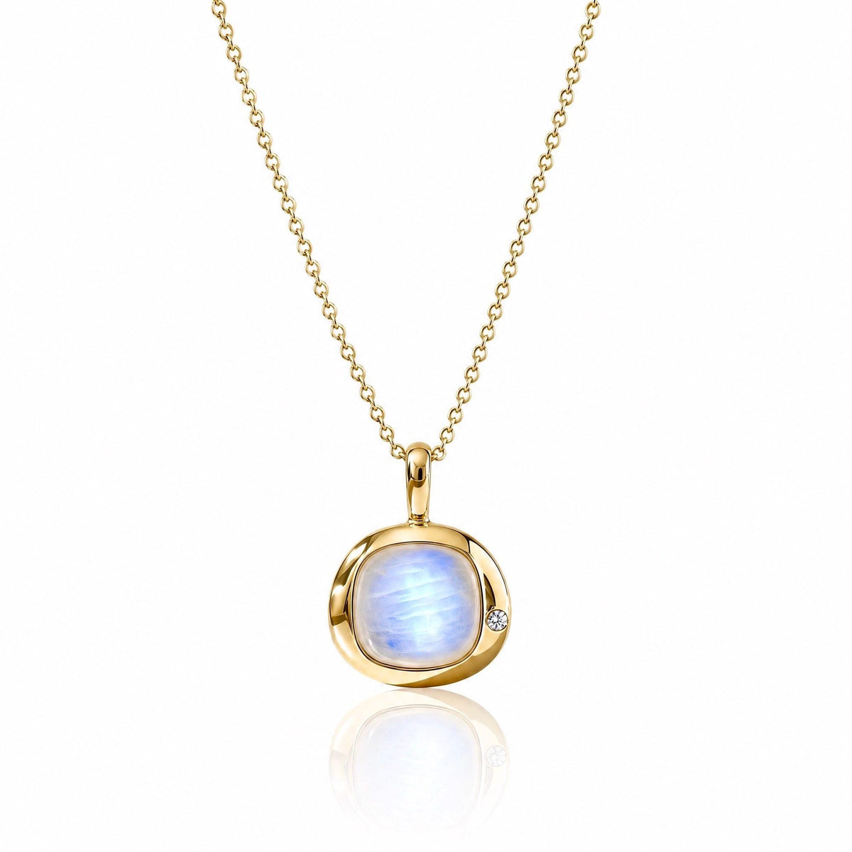 Cancer Birthstone Necklace, Reversible