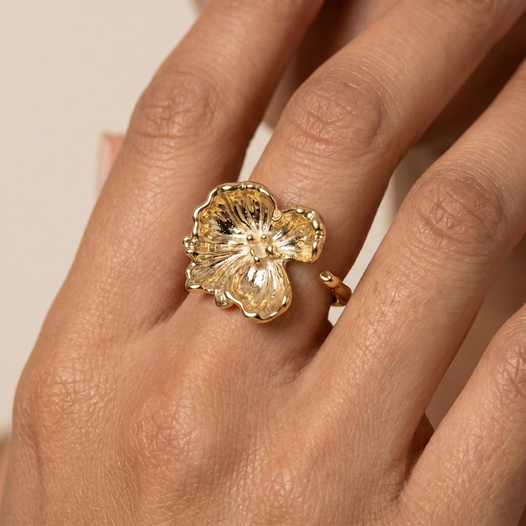 Orchid Butterfly Ring