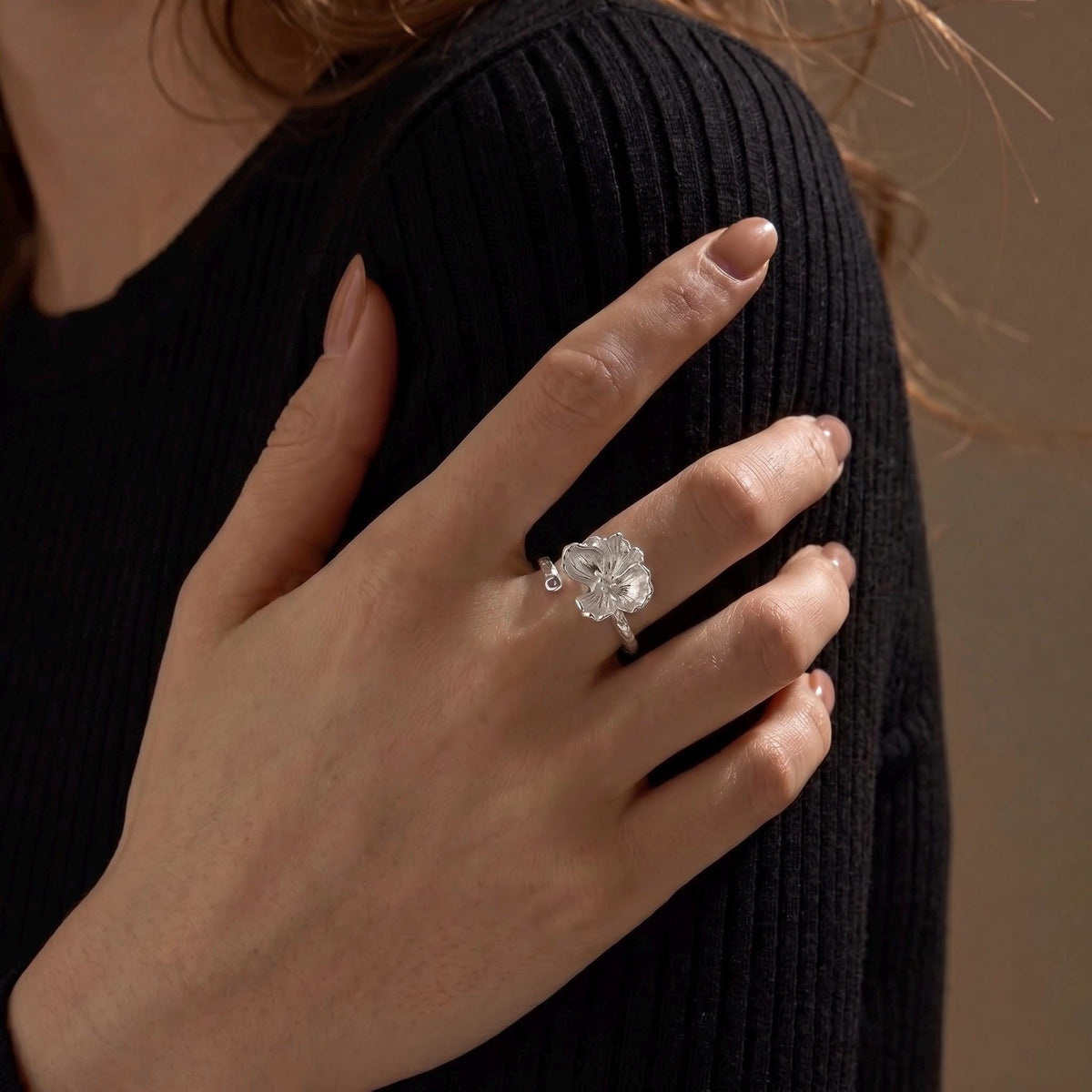 Orchid Butterfly Ring