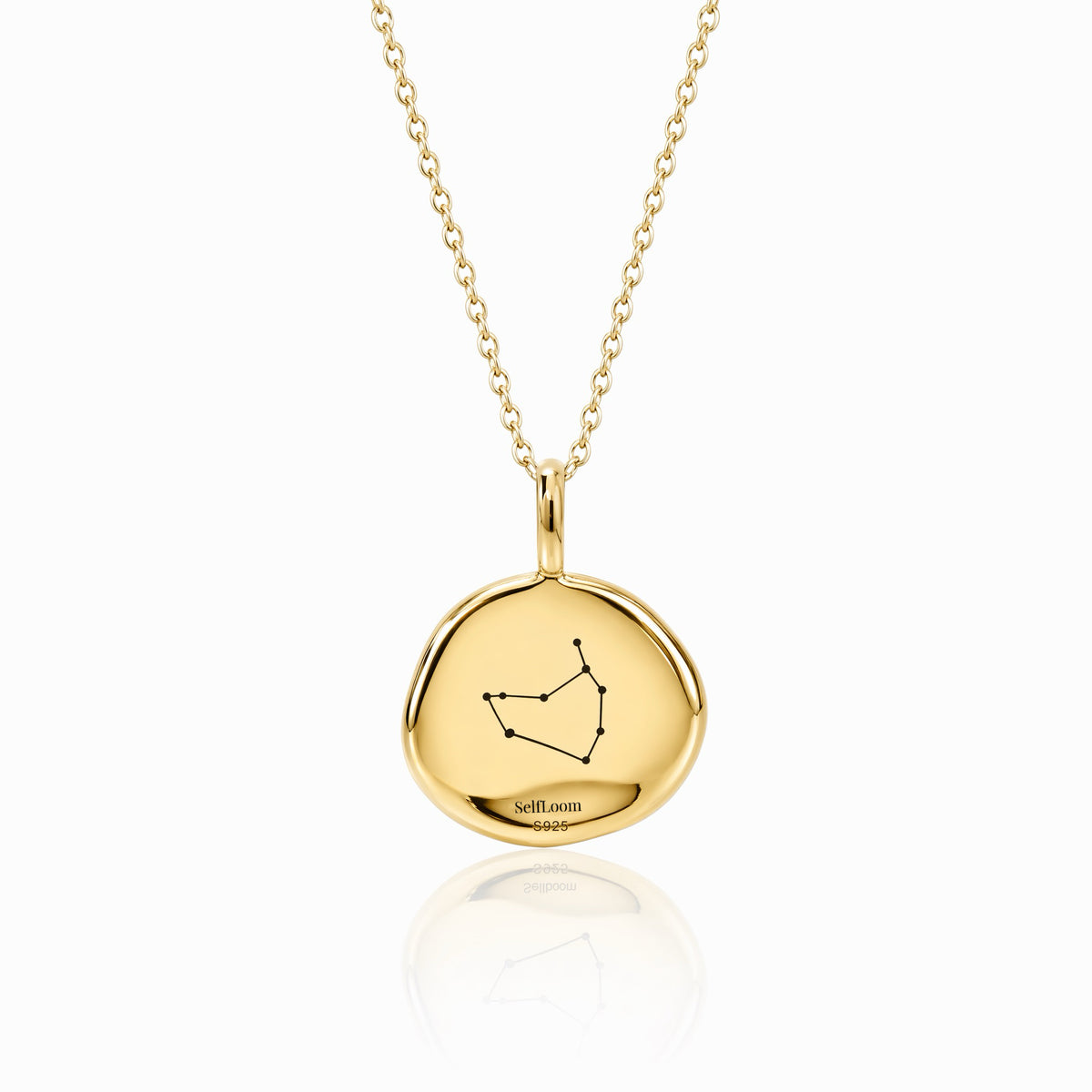 Capricorn Birthstone Necklace, Reversible