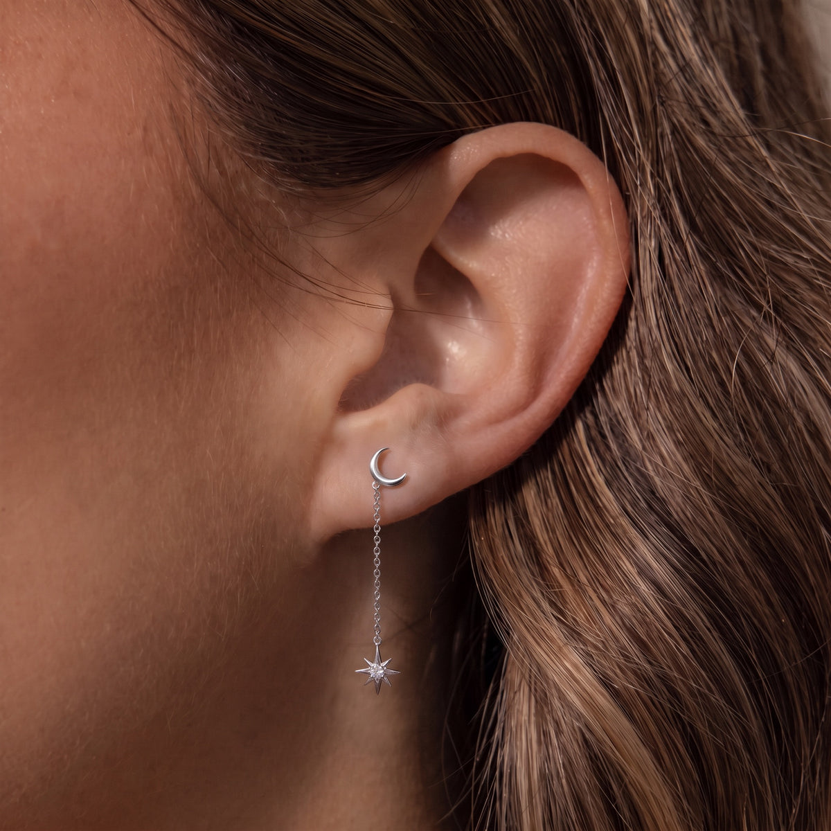 Moon & Star Mismatched Earrings