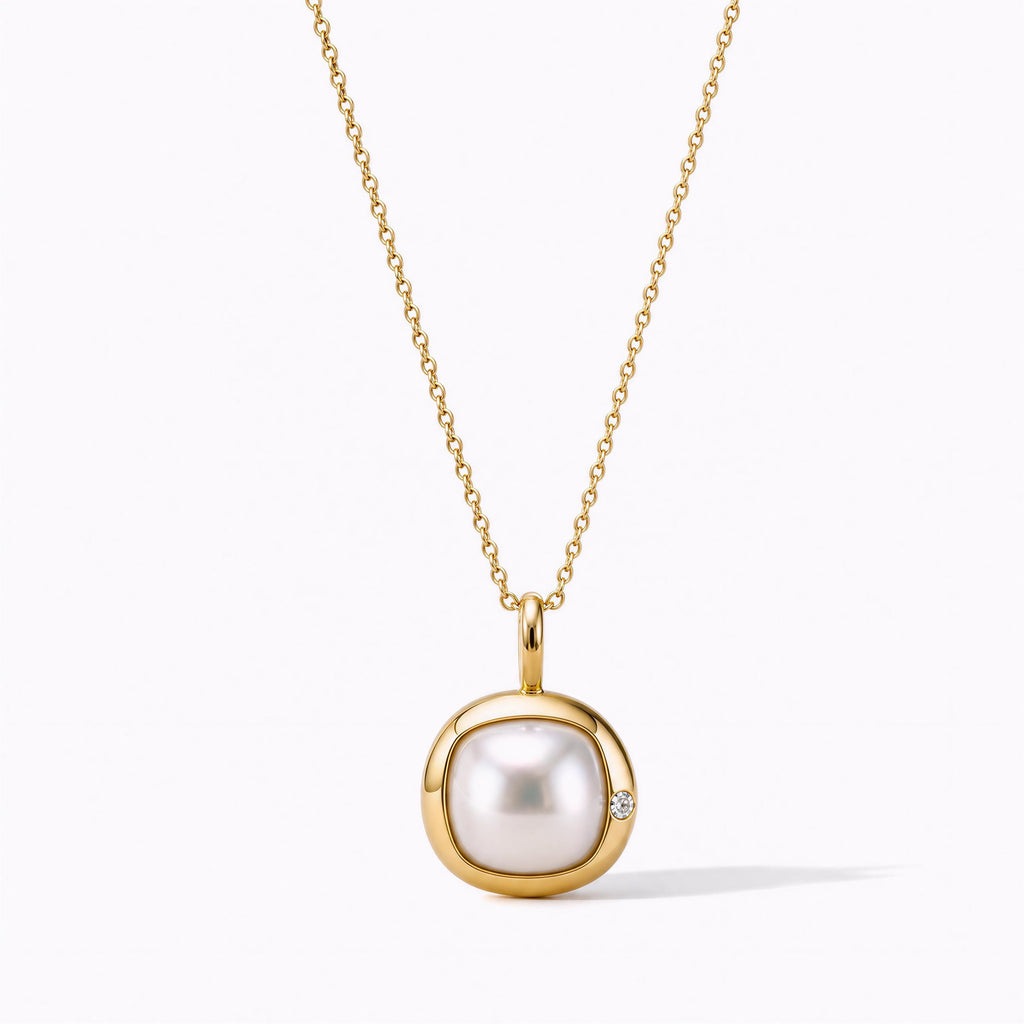 Aries Birthstone Necklace, Reversible
