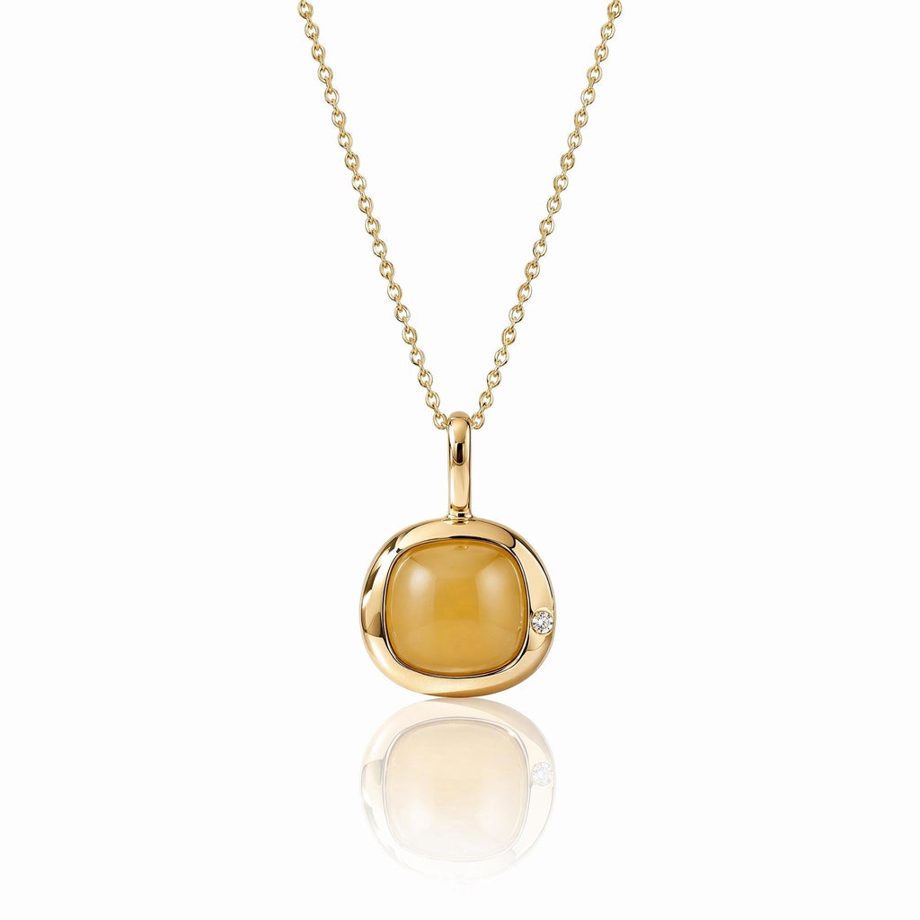 Gemini Birthstone Necklace, Reversible