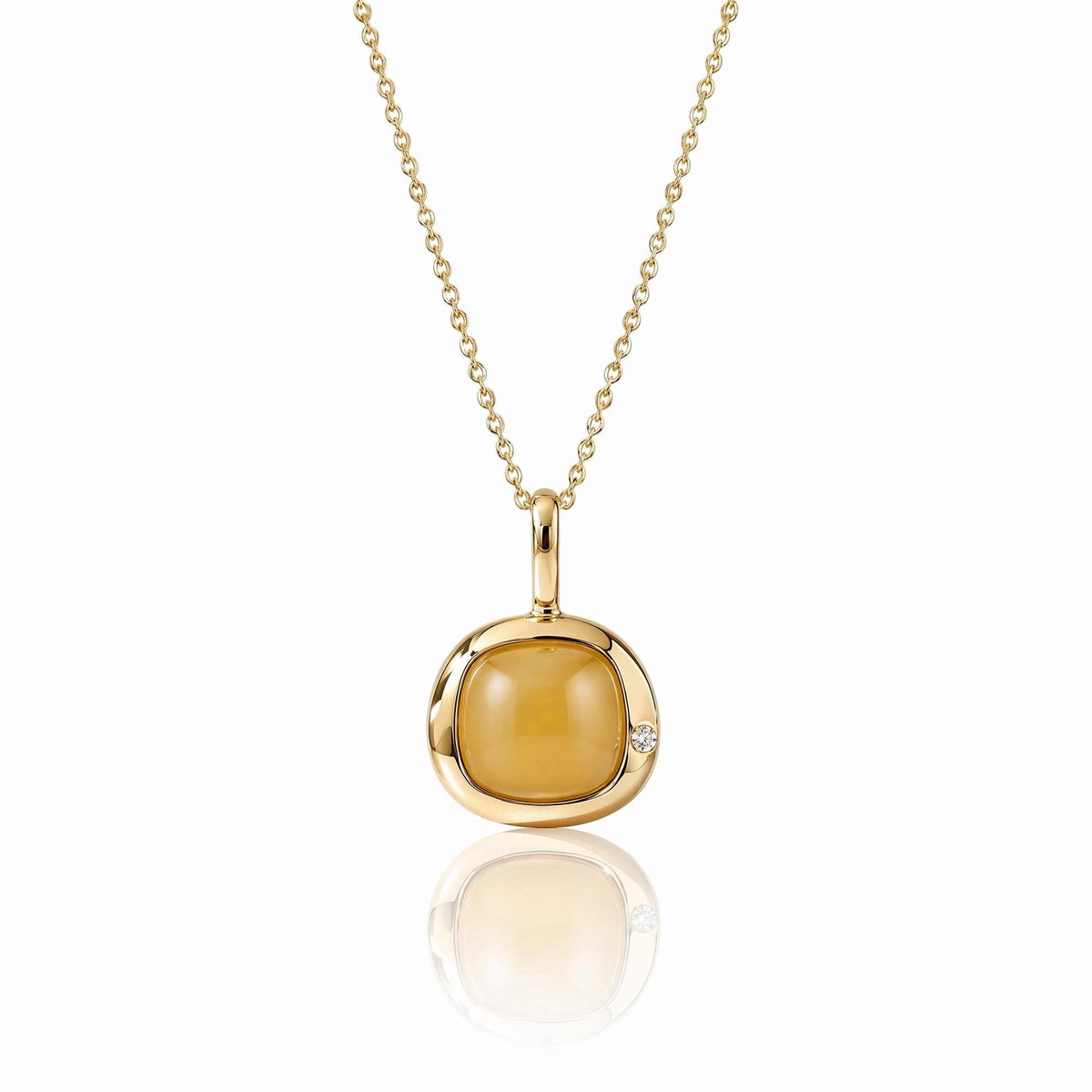 Gemini Birthstone Necklace, Reversible