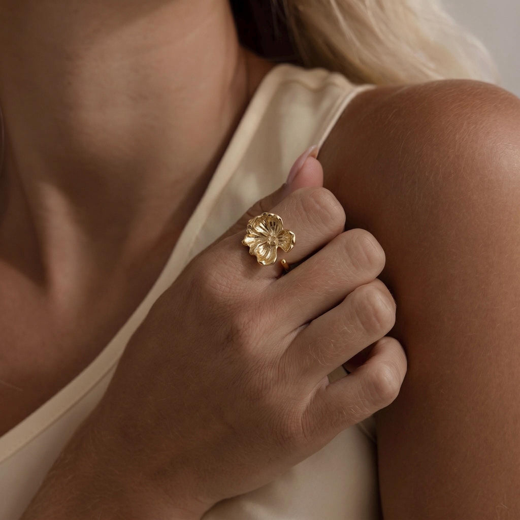 Orchid Butterfly Ring