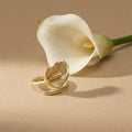 Matte Open Size Calla Lily Ring