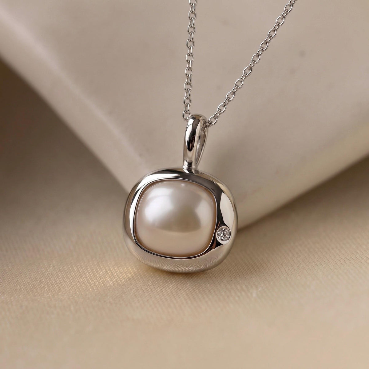 Aries Birthstone Necklace, Reversible