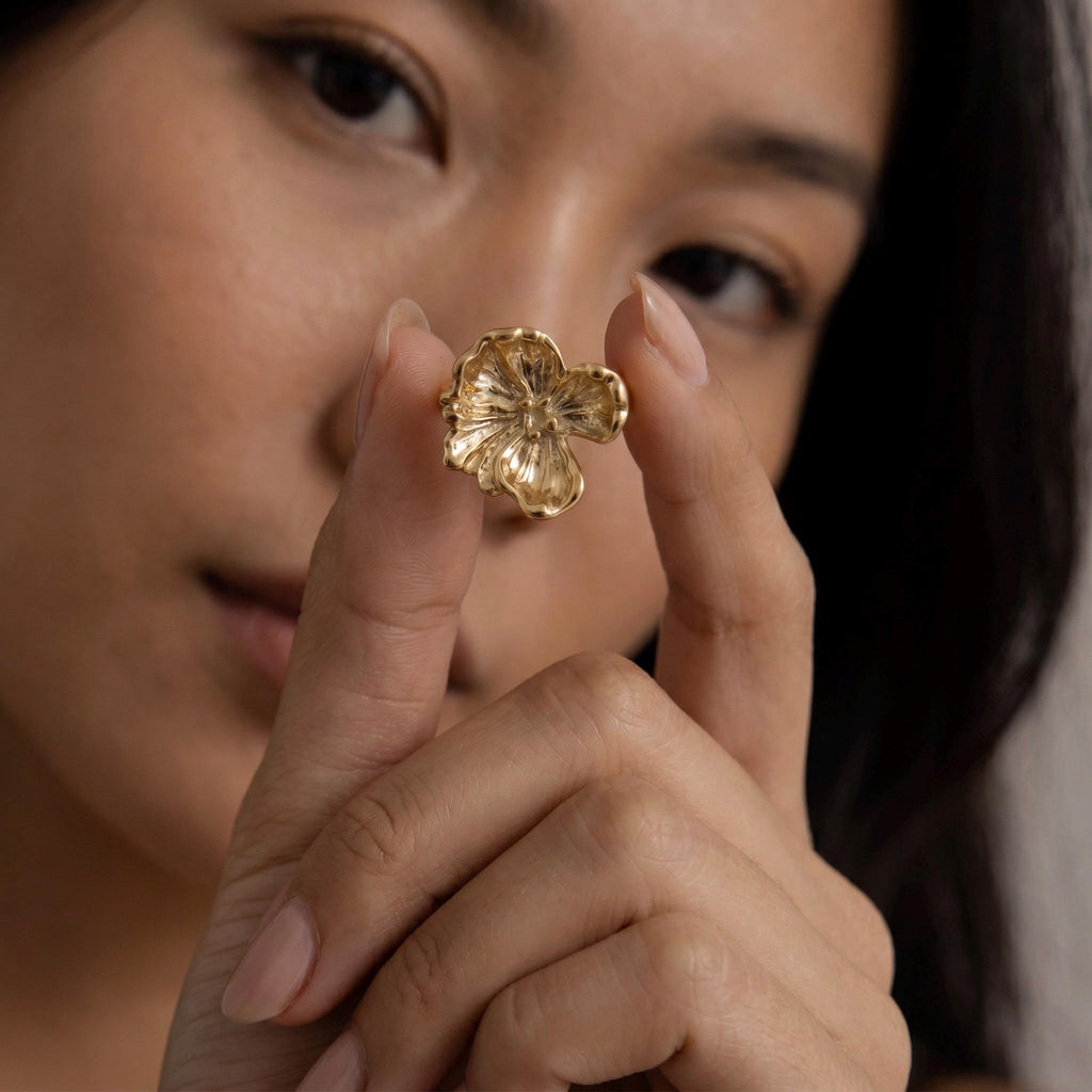 Orchid Butterfly Ring