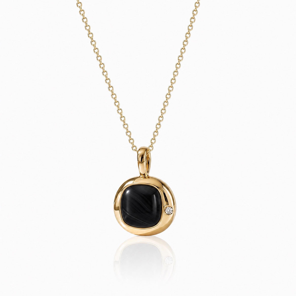 Capricorn Birthstone Necklace, Reversible