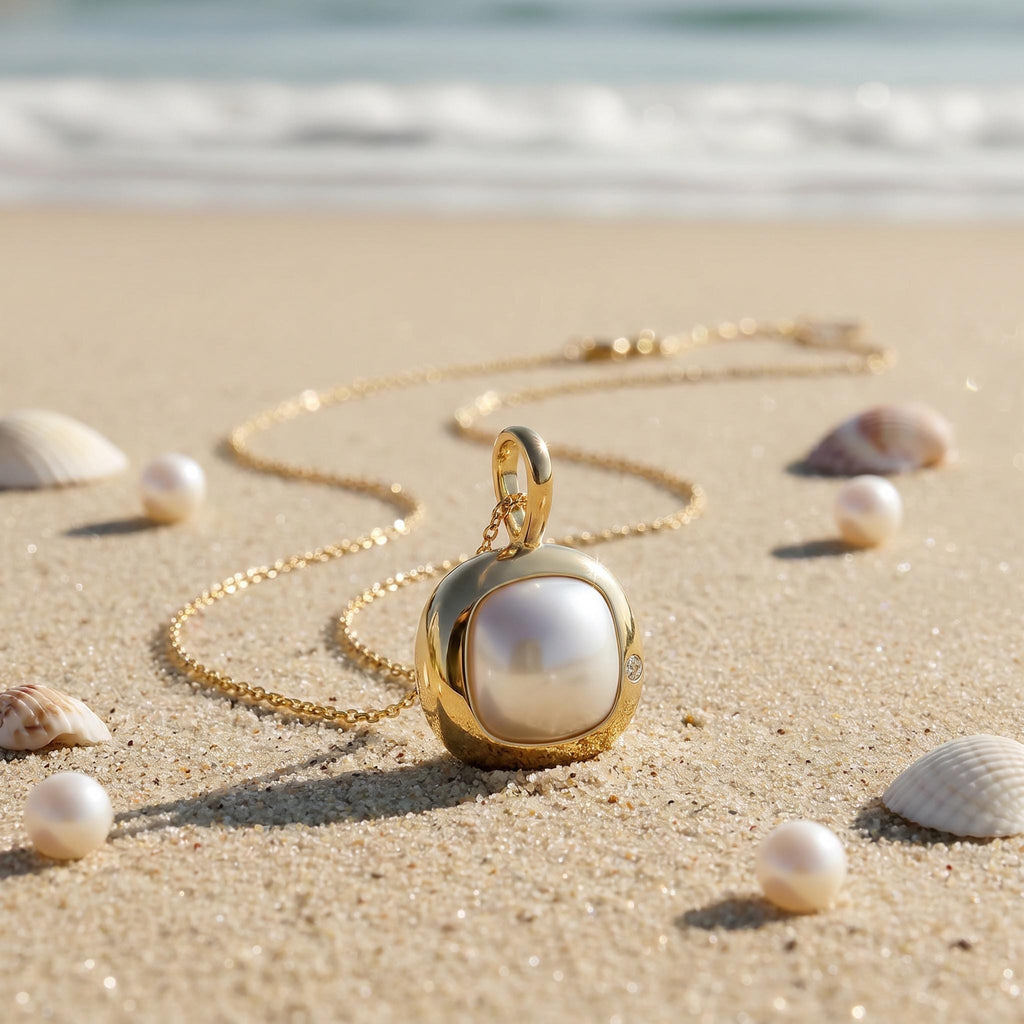 Aries Birthstone Necklace, Reversible