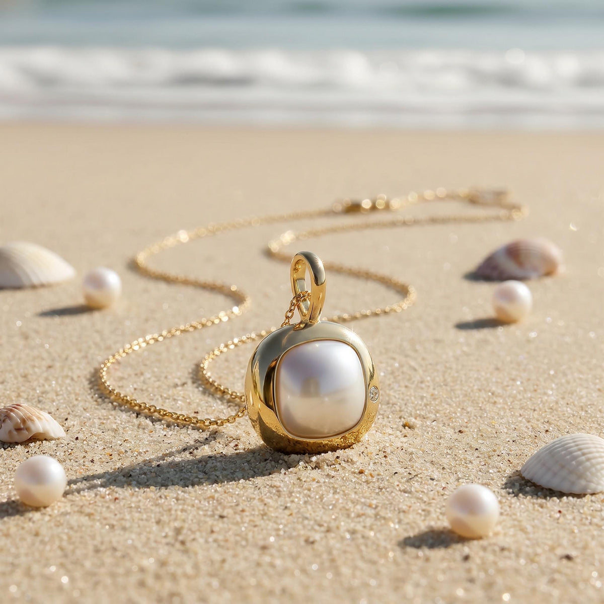 Aries Birthstone Necklace, Reversible