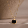 Capricorn Birthstone Necklace, Reversible