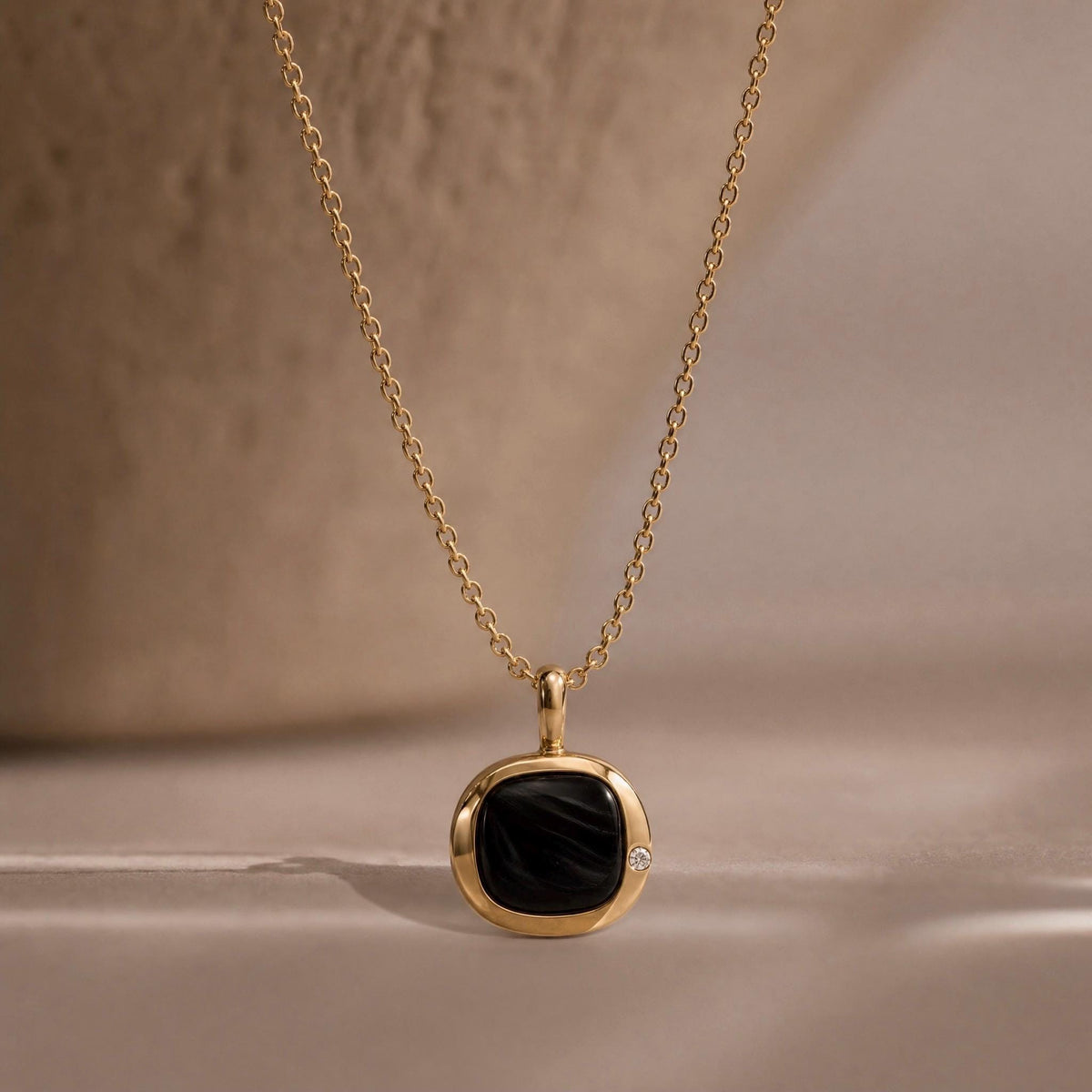 Capricorn Birthstone Necklace, Reversible