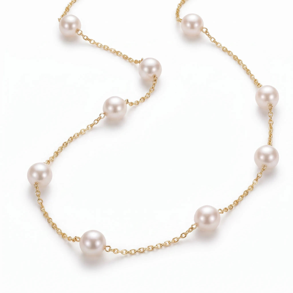 Pearl Station Necklace
