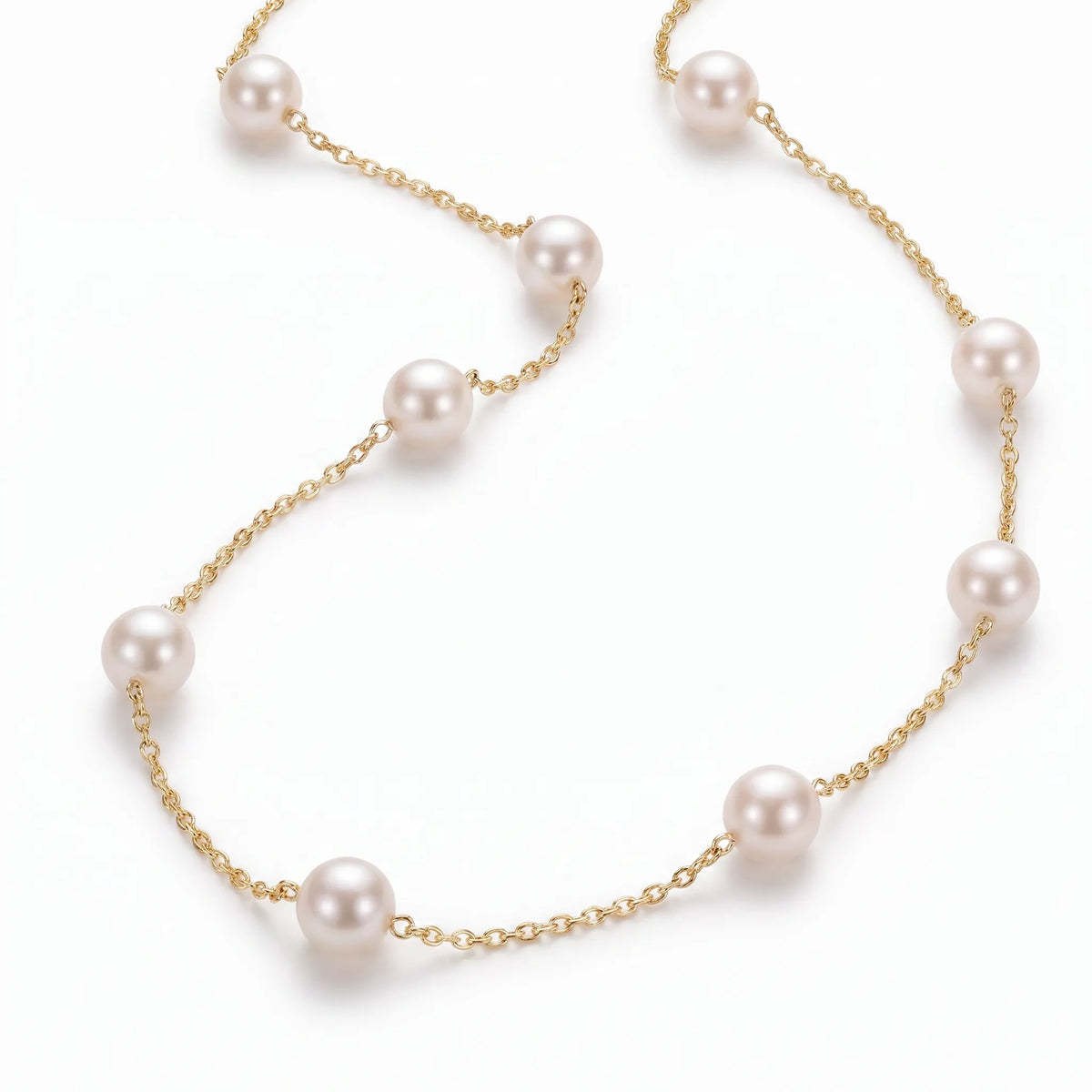 Pearl Station Necklace