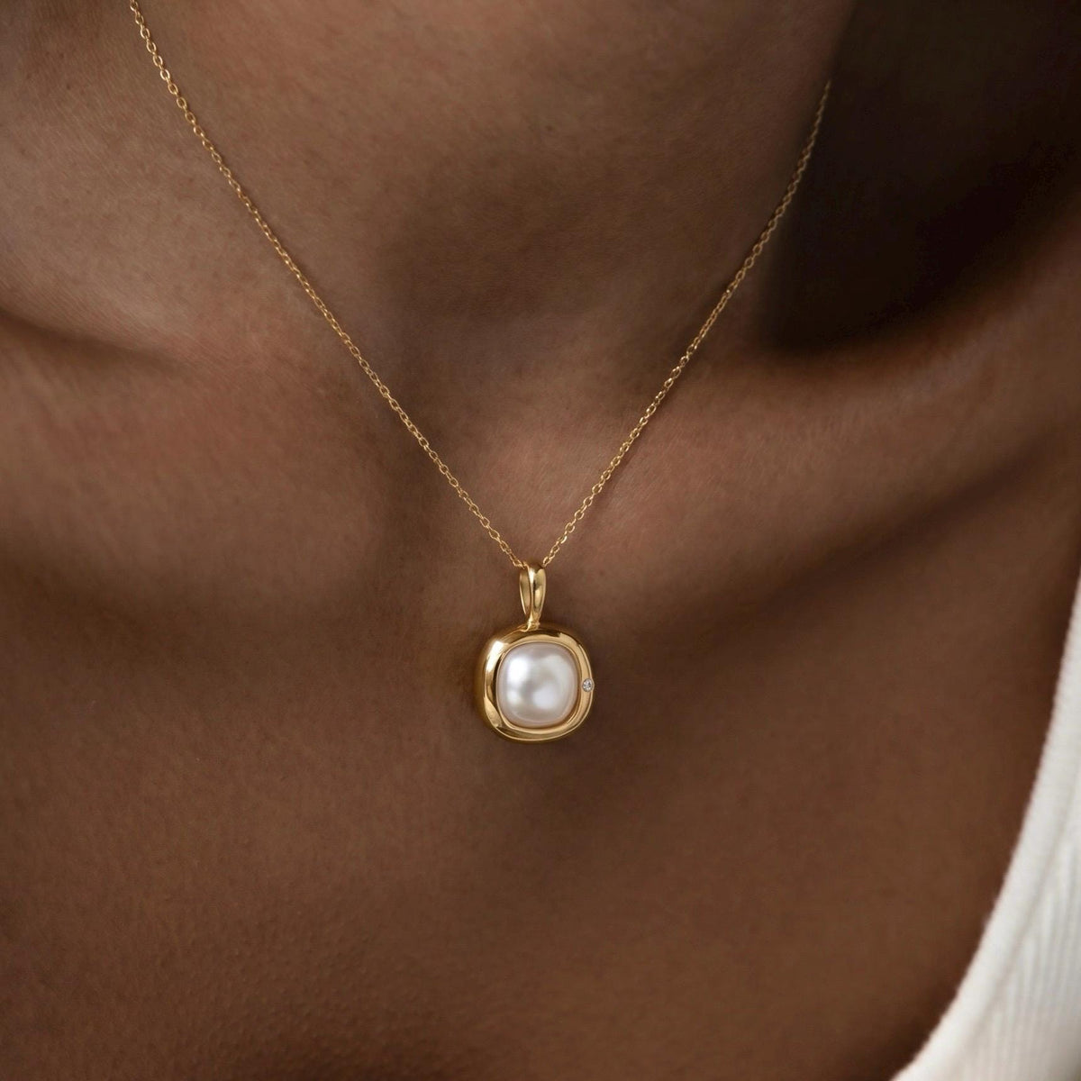 Aries Birthstone Necklace, Reversible
