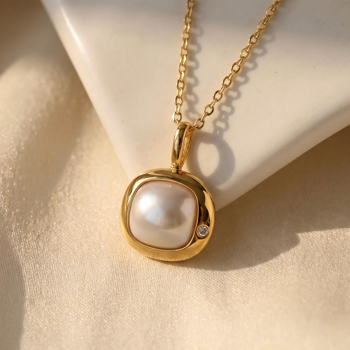 Aries Birthstone Necklace, Reversible
