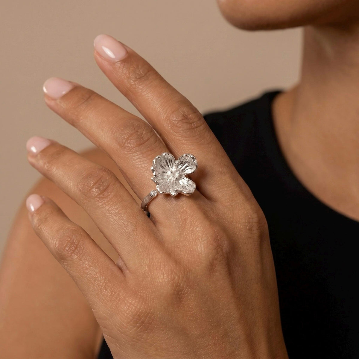 Orchid Butterfly Ring