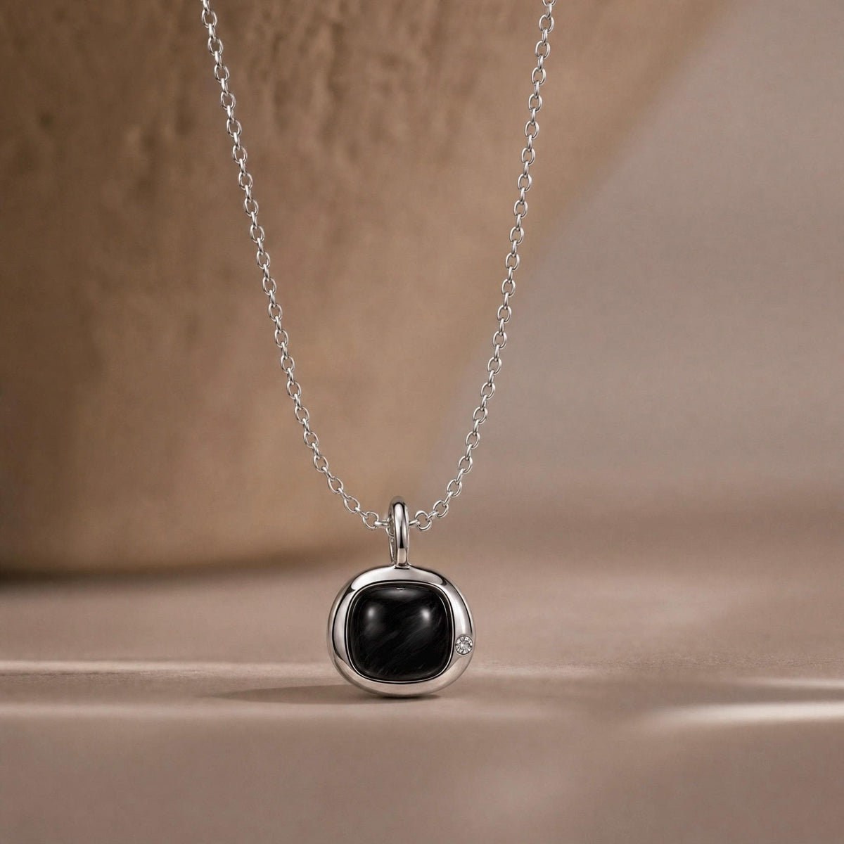 Capricorn Birthstone Necklace, Reversible
