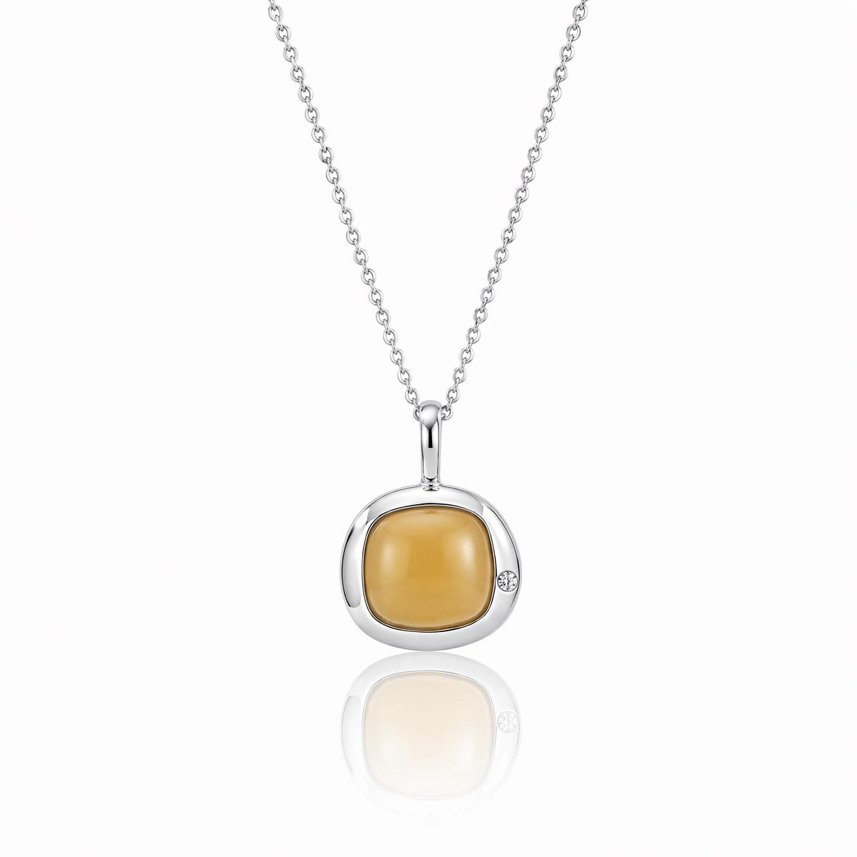 Gemini Birthstone Necklace, Reversible