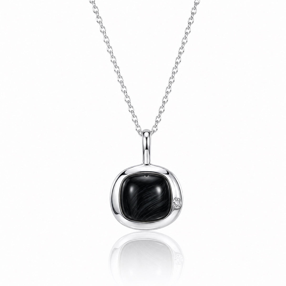 Capricorn Birthstone Necklace, Reversible