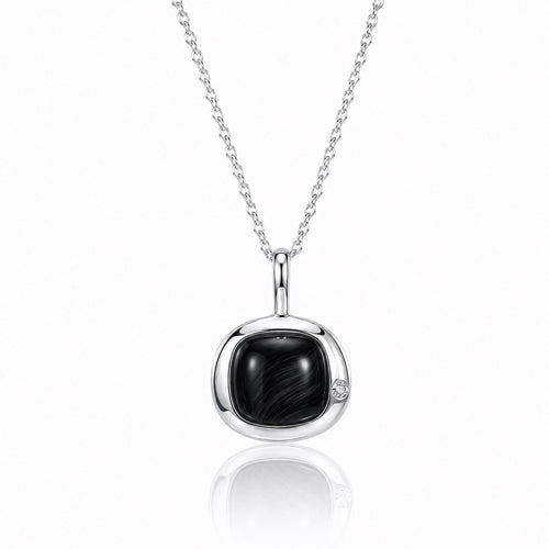 Capricorn Birthstone Necklace, Reversible