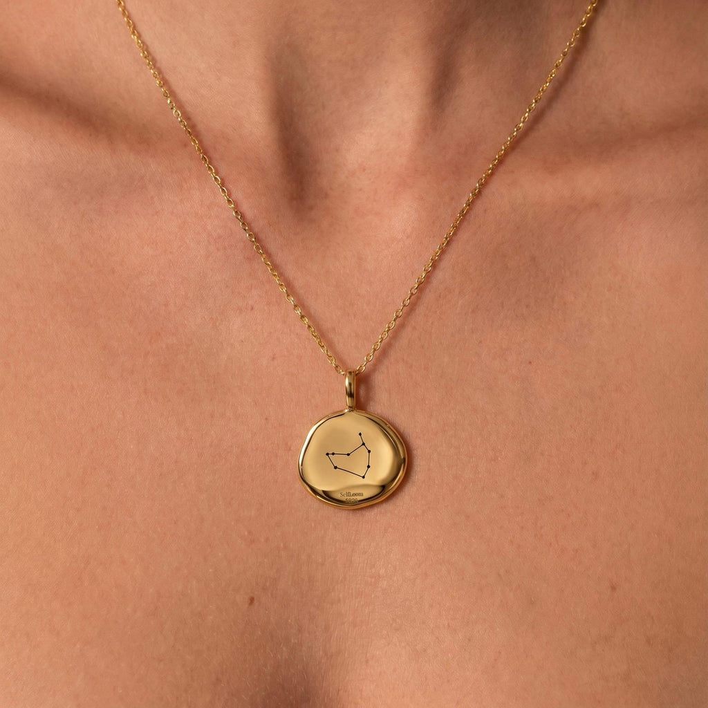 Capricorn Birthstone Necklace, Reversible