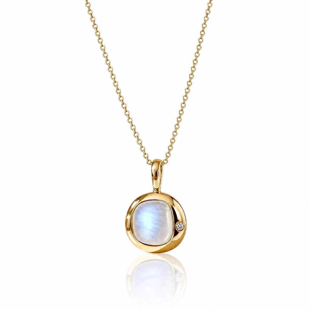 Cancer Birthstone Necklace, Reversible