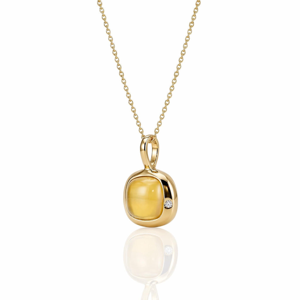 Gemini Birthstone Necklace, Reversible