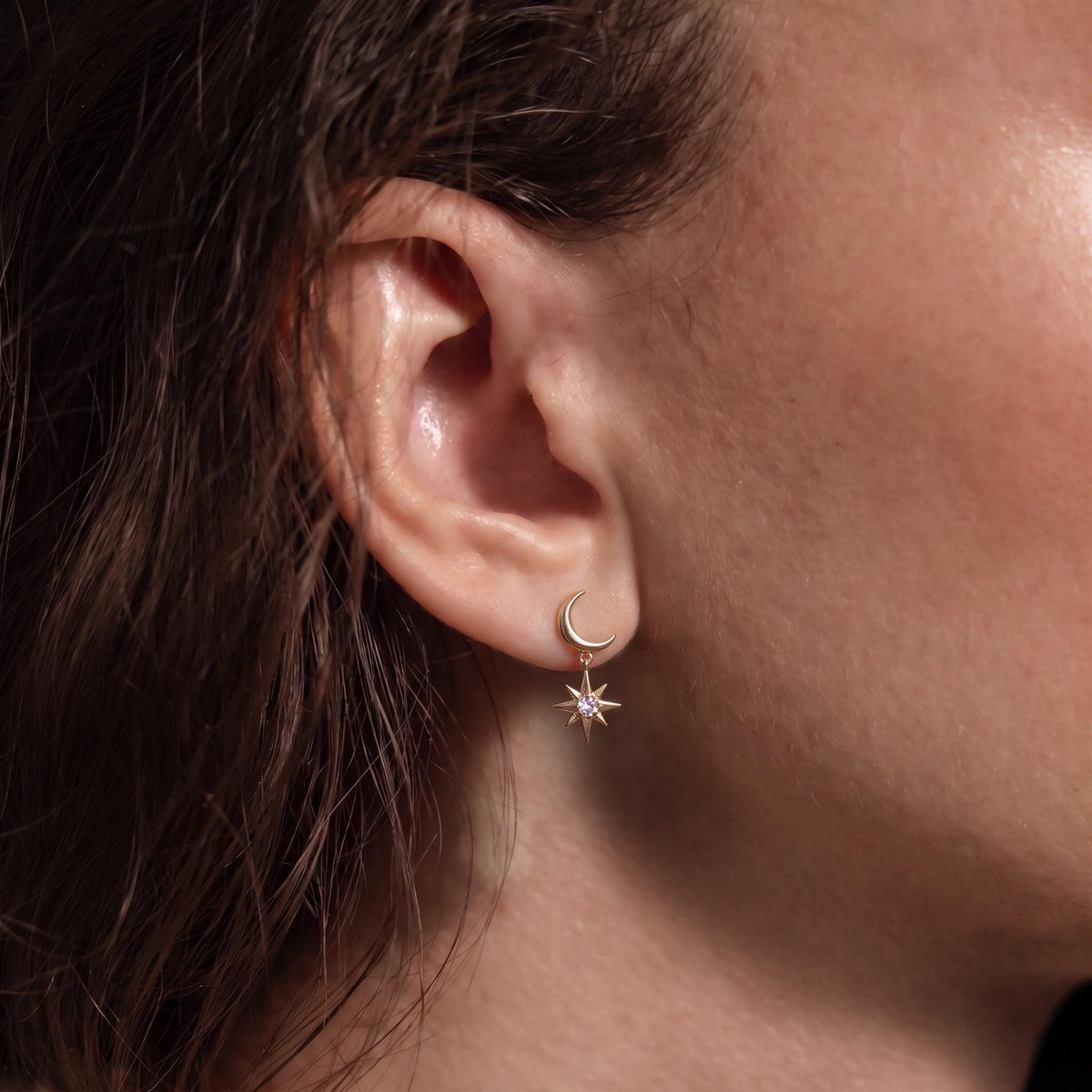 Moon & Star Mismatched Earrings