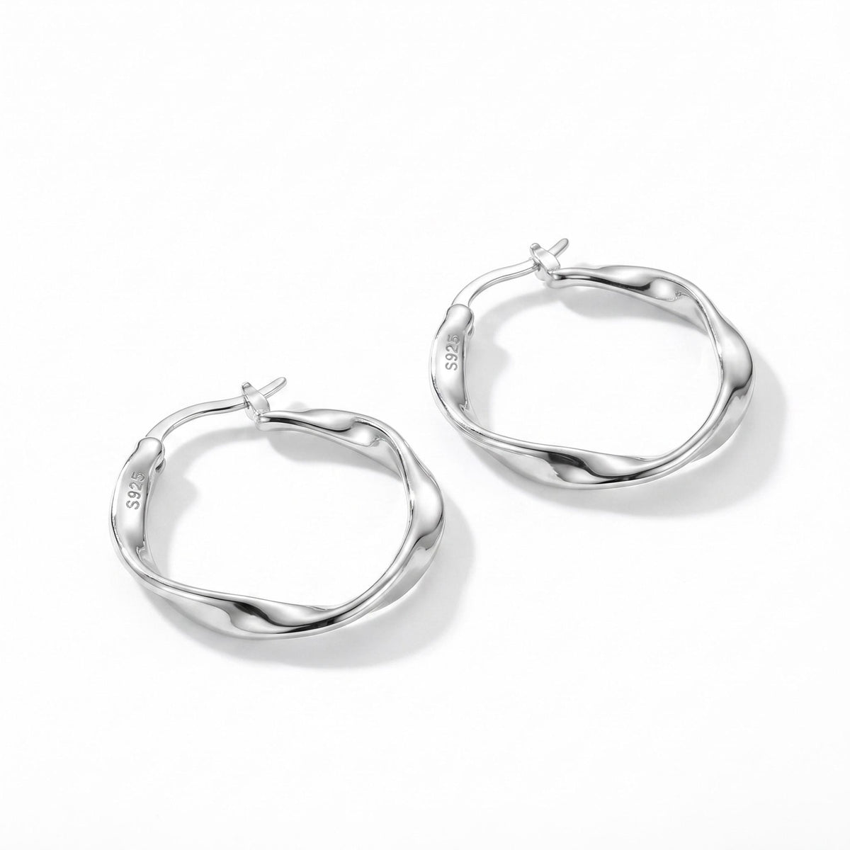 Twisted Rope Hoop Earrings, 18K Gold Vermeil or 925 Sterling Silver, Braided Textured Design, Dainty Everyday Hoops, Gift for Her