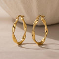 Twisted Rope Hoop Earrings, 18K Gold Vermeil or 925 Sterling Silver, Braided Textured Design, Dainty Everyday Hoops, Gift for Her