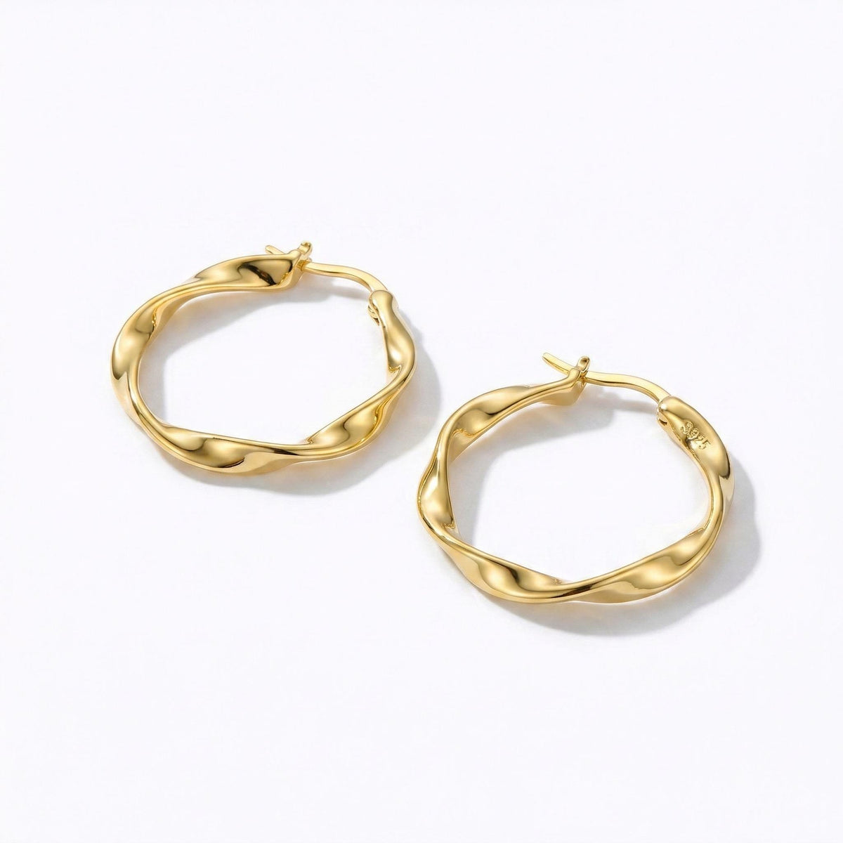 Twisted Rope Hoop Earrings, 18K Gold Vermeil or 925 Sterling Silver, Braided Textured Design, Dainty Everyday Hoops, Gift for Her