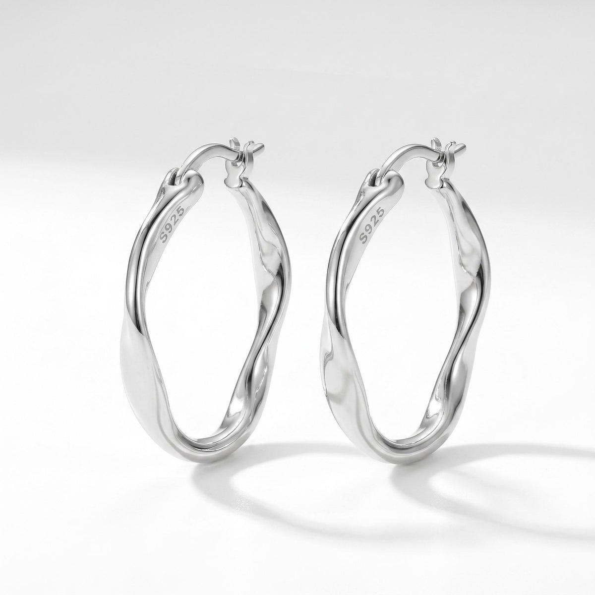 Twisted Rope Hoop Earrings, 18K Gold Vermeil or 925 Sterling Silver, Braided Textured Design, Dainty Everyday Hoops, Gift for Her
