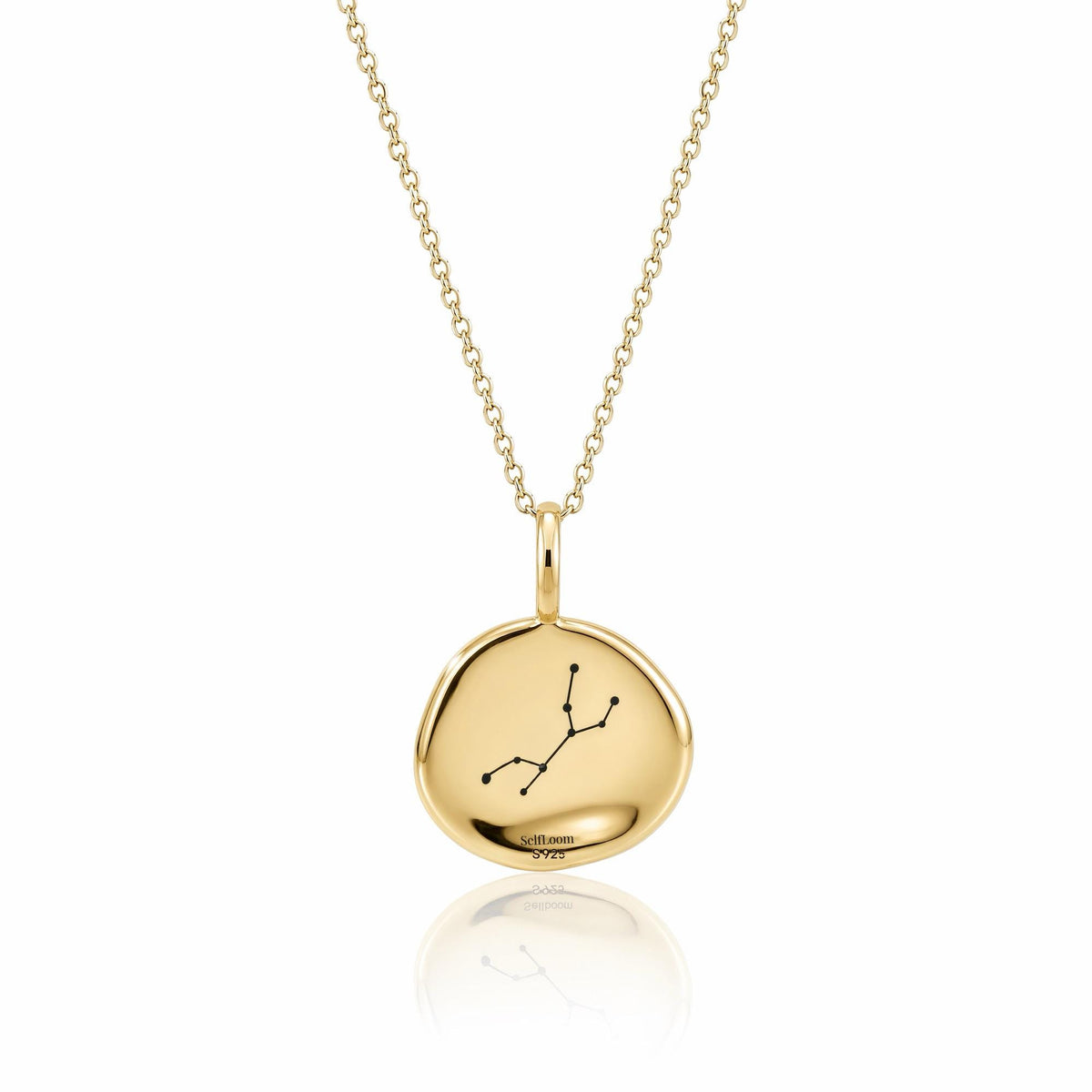 Virgo Birthstone Necklace, Reversible Peridot Pendant, 18K Gold Vermeil or 925 Sterling Silver, August September Birthday Gift for Her
