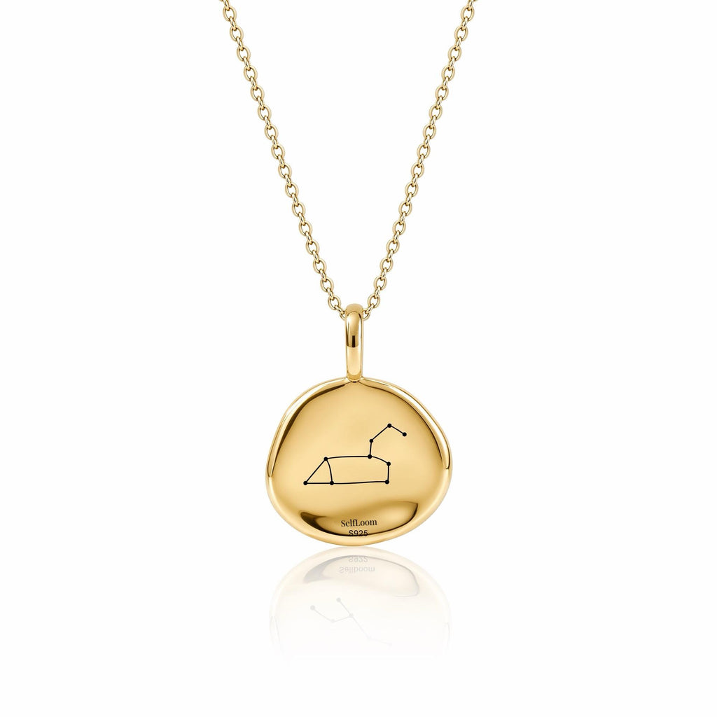 Leo Birthstone Necklace, Reversible Natural Tiger's Eye Pendant, 18K Gold Vermeil or 925 Sterling Silver, July August Birthday Gift for Her