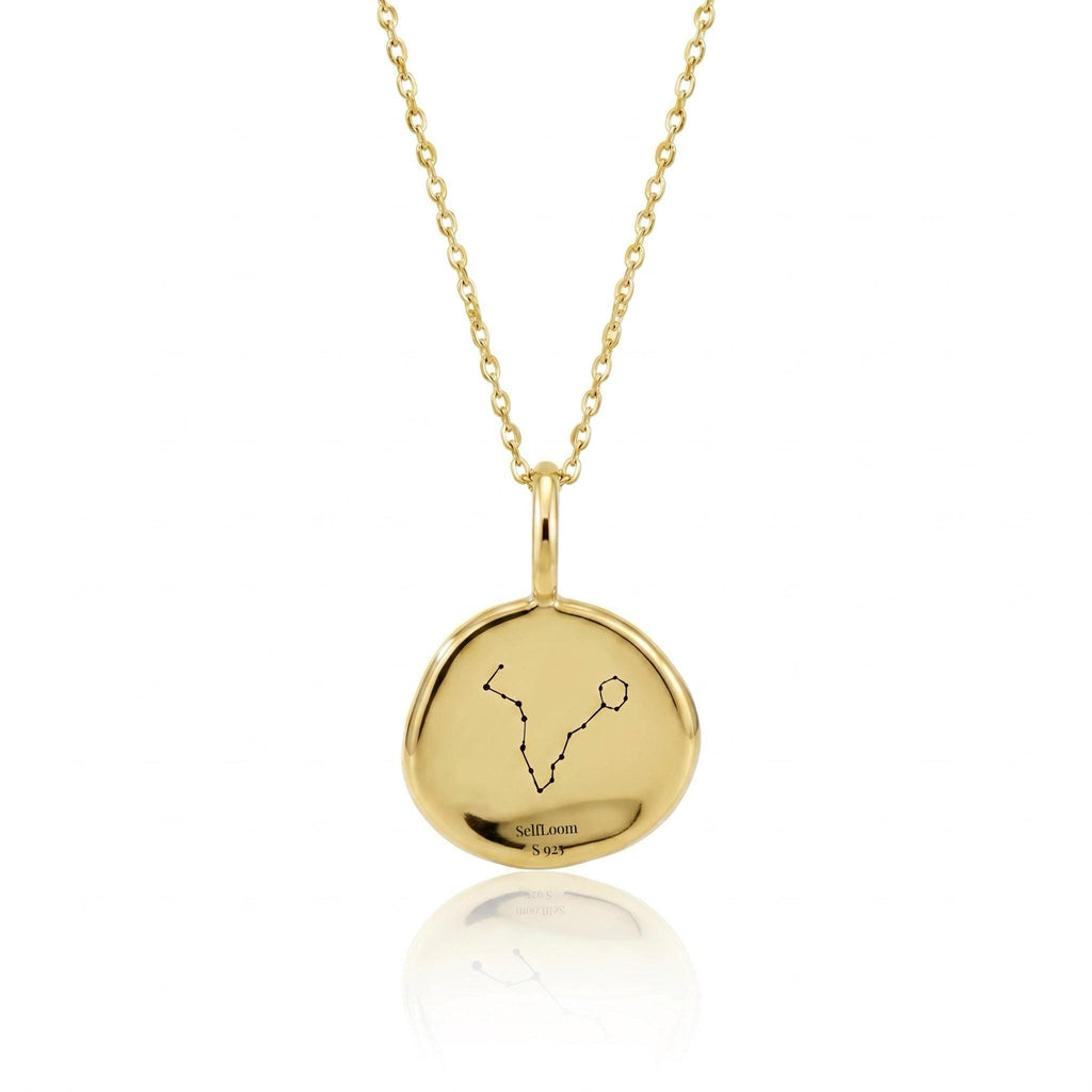 Pisces Birthstone Necklace, Reversible Aquamarine Pendant, 18K Gold Vermeil or 925 Sterling Silver, February March Birthday Gift for Her