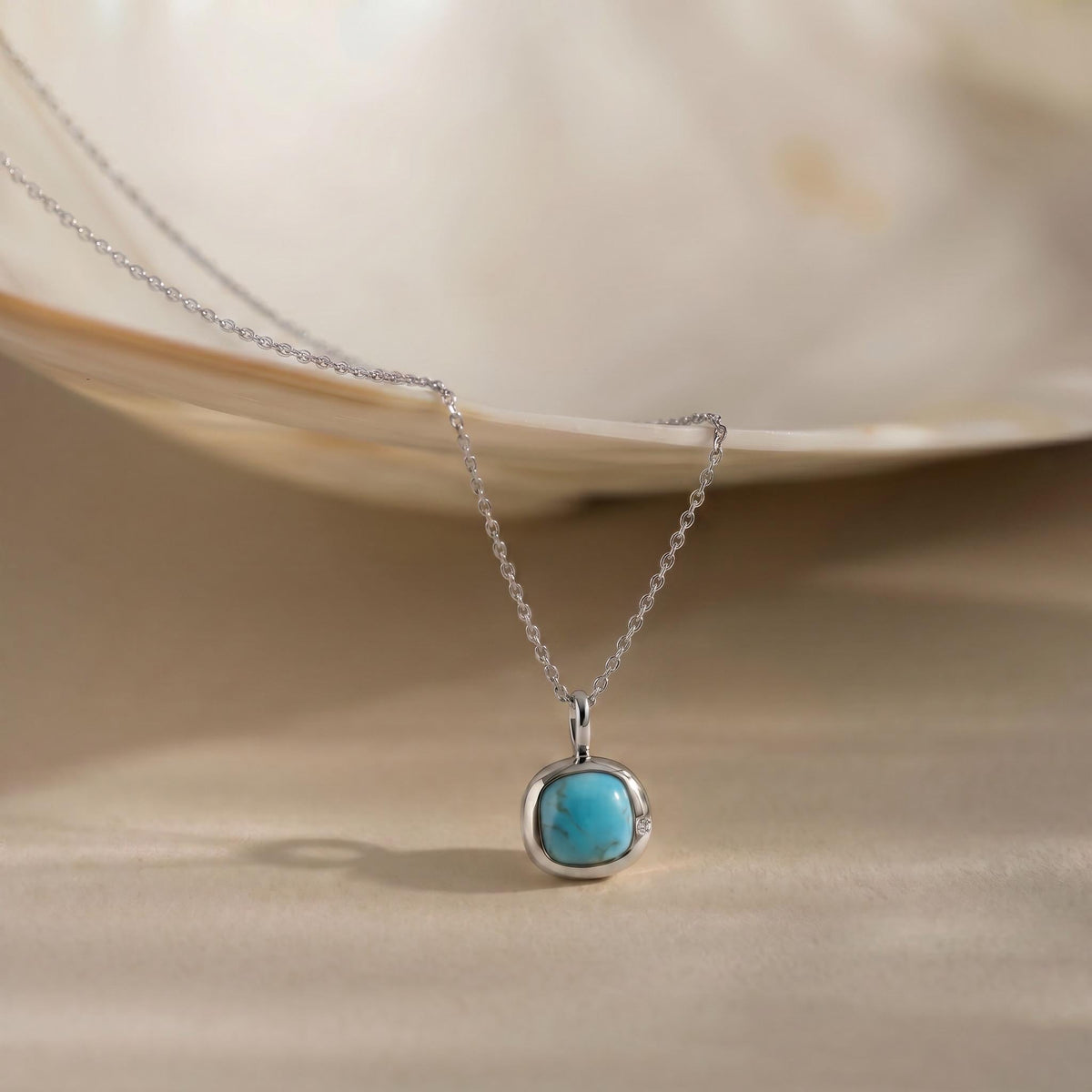 Sagittarius Birthstone Necklace, Reversible Natural Turquoise 18K Gold Vermeil 925 Sterling Silver, November December Birthday Gift for Her