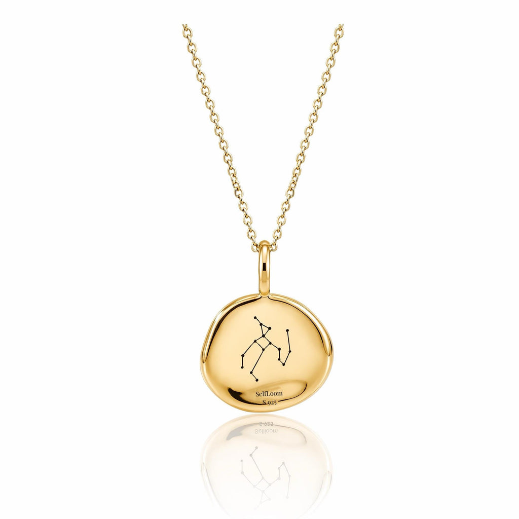 Sagittarius Birthstone Necklace, Reversible Natural Turquoise 18K Gold Vermeil 925 Sterling Silver, November December Birthday Gift for Her
