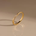 Twisted Pave Ring, Moissanite Diamond Alternative, 18K Gold Vermeil or 925 Sterling Silver, Stackable Wedding Band, Gift for Her