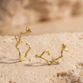 Gold Branch Ear Cuff No Piercing | Twig Ear Climber Earring | 18K Gold Vermeil | Nature Inspired Jewelry | Gift for Her