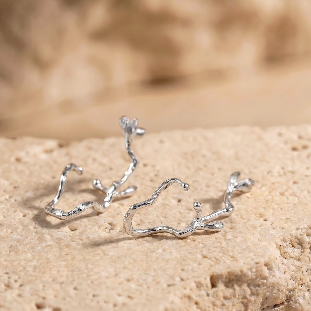 Gold Branch Ear Cuff No Piercing | Twig Ear Climber Earring | 18K Gold Vermeil | Nature Inspired Jewelry | Gift for Her
