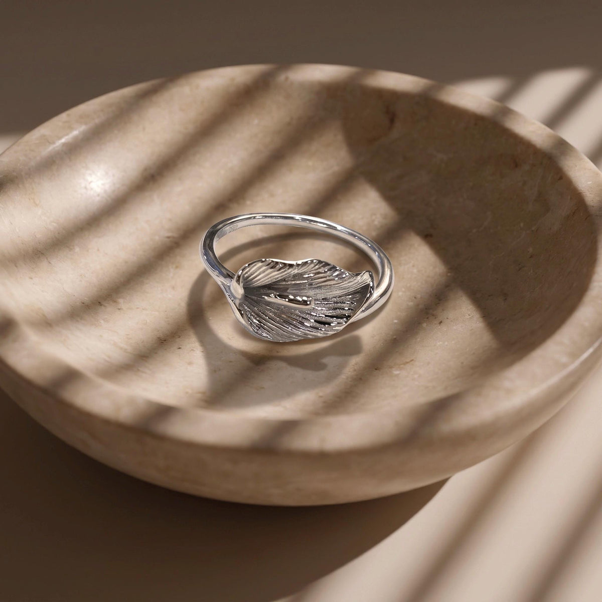 Lily Ring Gift | Adjustable Open Ring | 18K Gold Vermeil or 925 Silver | Nature Inspired Everyday Jewelry