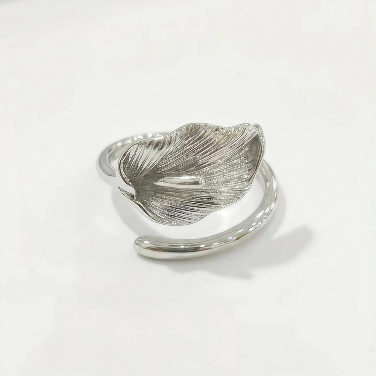 Lily Ring Gift | Adjustable Open Ring | 18K Gold Vermeil or 925 Silver | Nature Inspired Everyday Jewelry