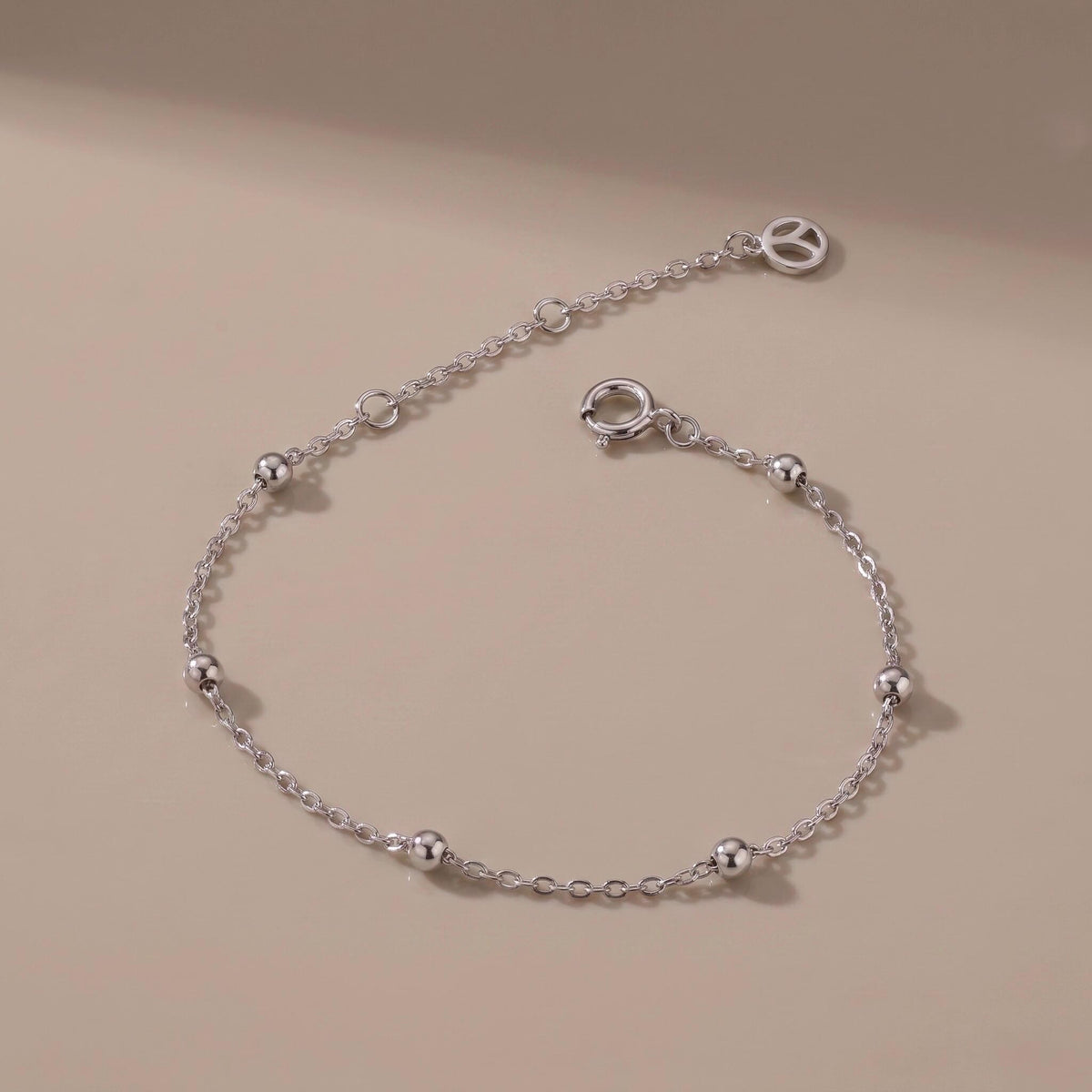 Satellite Chain Bracelet, 18K Gold Vermeil or 925 Sterling Silver, Dainty Ball Chain Design, Minimalist Everyday Jewelry, Gift for Her