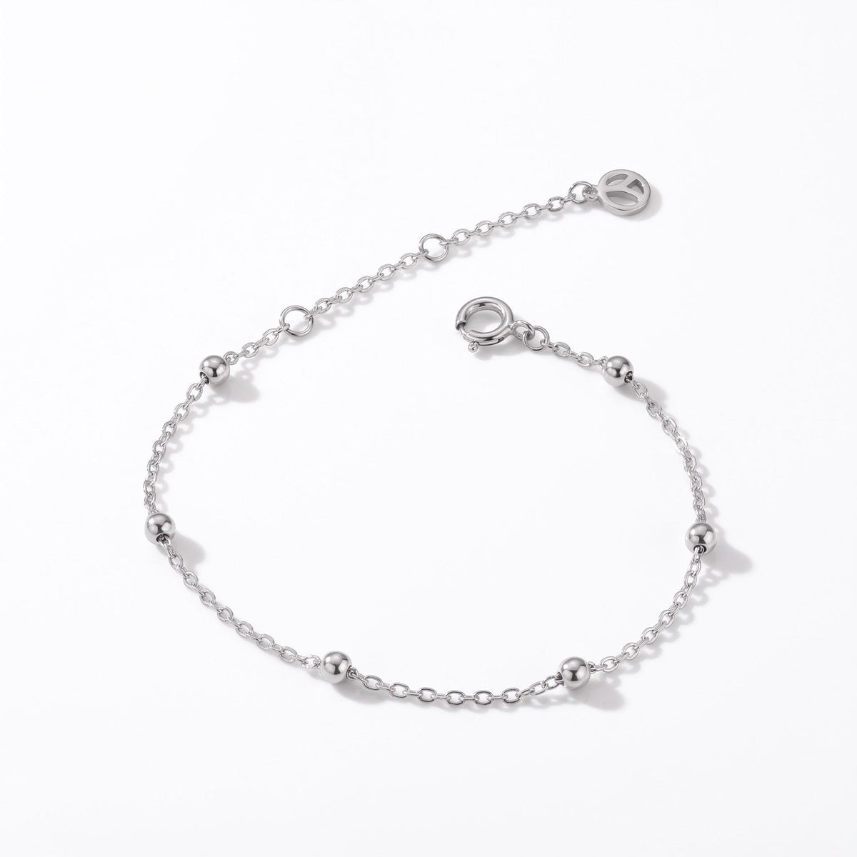 Satellite Chain Bracelet, 18K Gold Vermeil or 925 Sterling Silver, Dainty Ball Chain Design, Minimalist Everyday Jewelry, Gift for Her